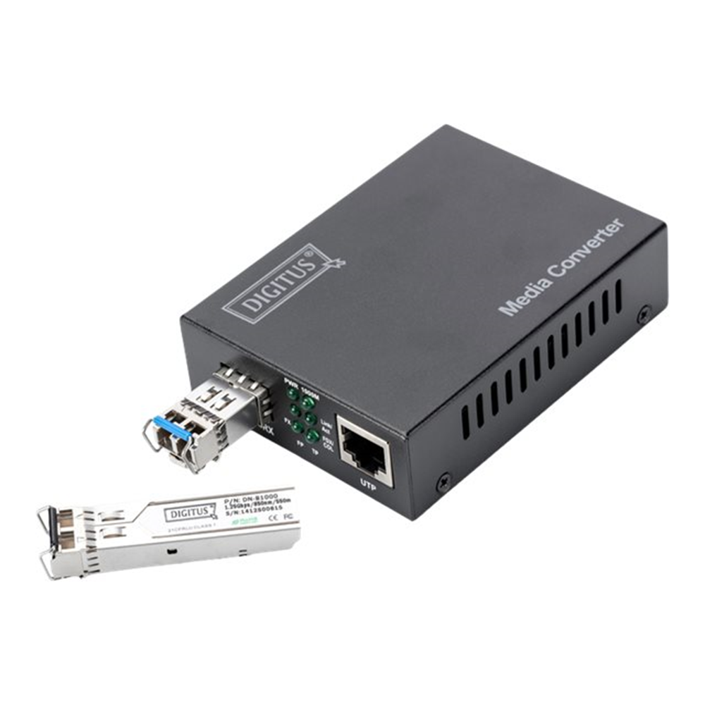 10 Gigabit Ethernet Media Converter, SFP