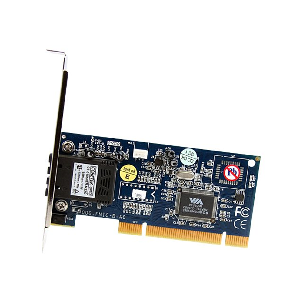 100Mbps MM SC Fiber PCI NIC Card 2km