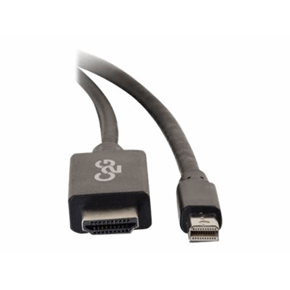 10ft MiniDP M to HDMI M Cable Black