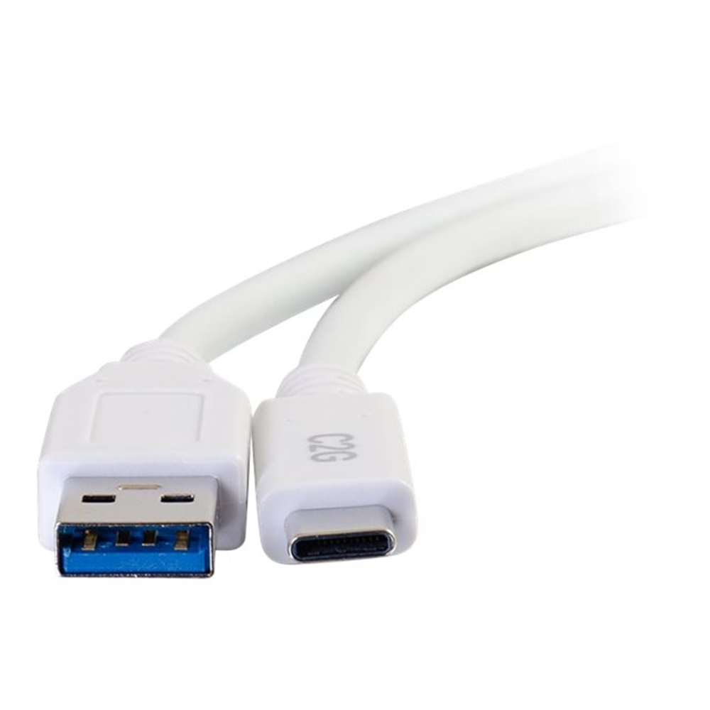 10ft USB M C TO A M 3.2 GEN1 3A WH 3M