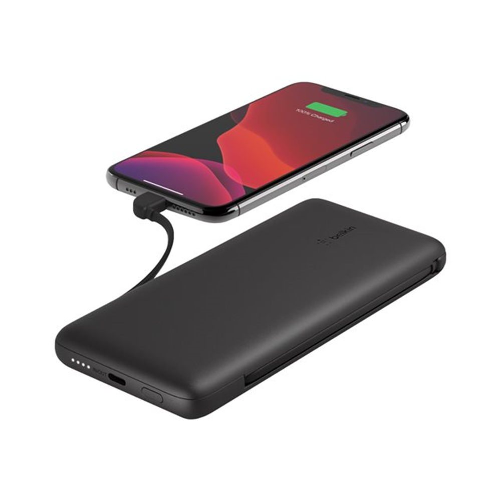 10K PowerBank+cables USB-C/Lightning