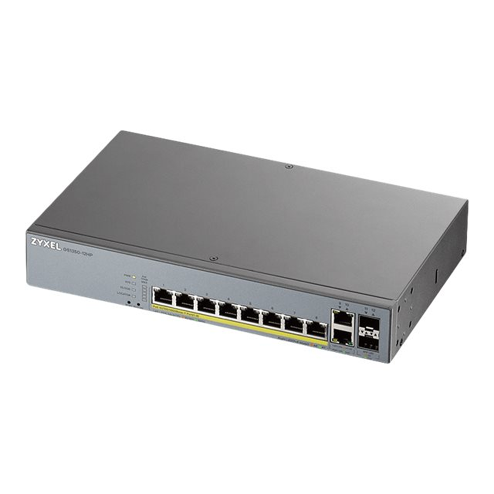 12 Port managed CCTV PoE Switch long ra