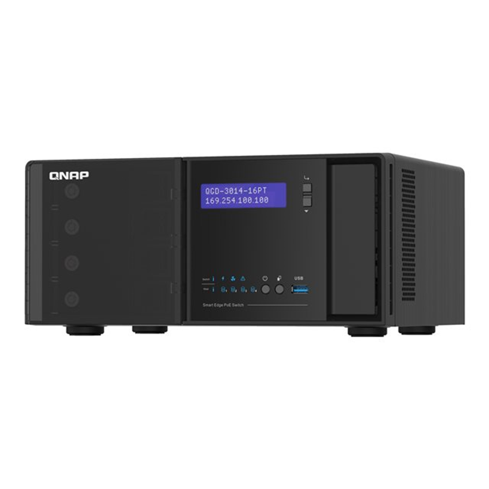 14x1GbEPoE 2 X1GbE SFP+/RJ45PoE 4X HDD 2