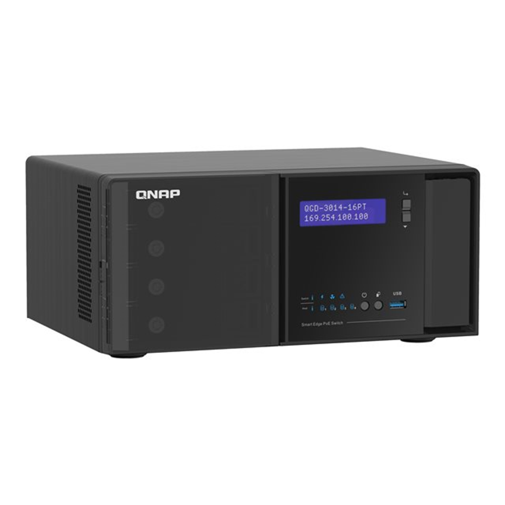 14x1GbEPoE 2 X1GbE SFP+/RJ45PoE 4X HDD 2