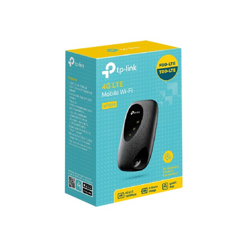 150Mbps 4G LTE Mobile Wi-Fi Qualcomm LTE-FDD/LTE-TDD/DC-HSPA+/HSPA/UMTS N300 Wi-Fi internal 4G Modem Standard SIM card slot 2000mAh rechargeable battery tpMiFi