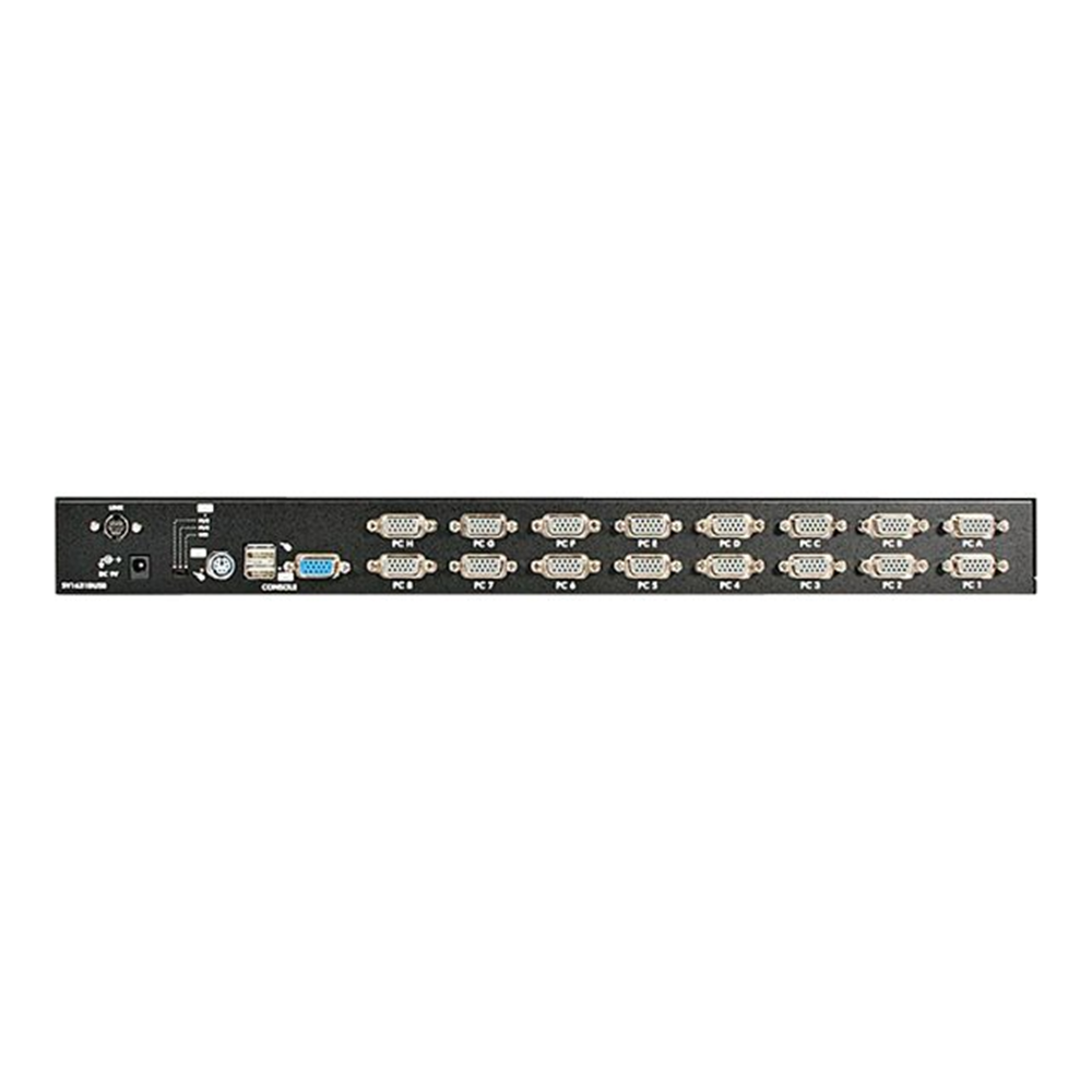 16 Port 1U Rackmount USB PS/2 KVM Switch