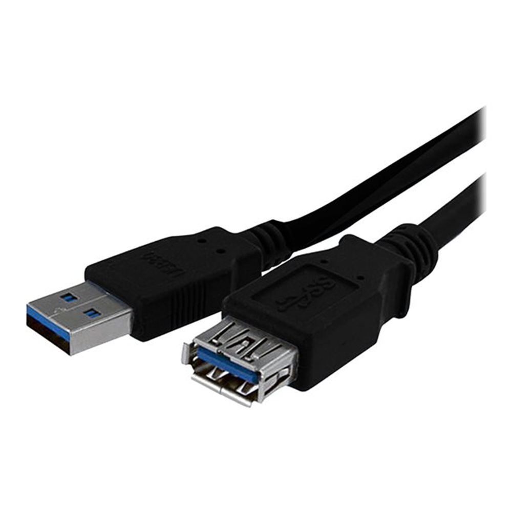 1m Black USB 3.0 Extension Cable M/F