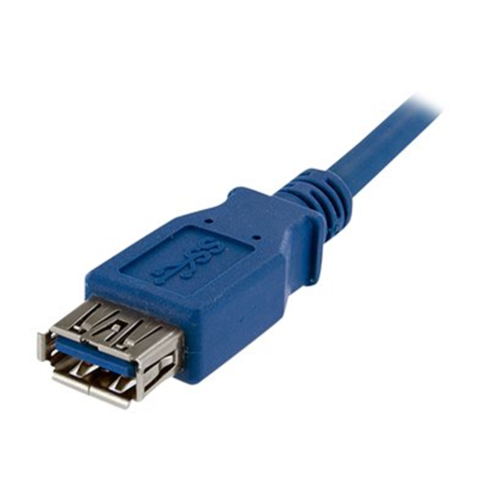 1m Blue USB 3.0 Extension Cable M/F