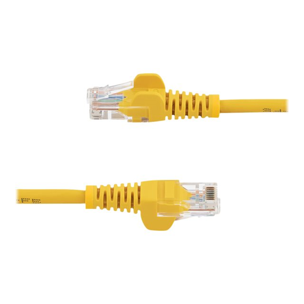 1m Yellow Snagless UTP Cat5e Patch Cable