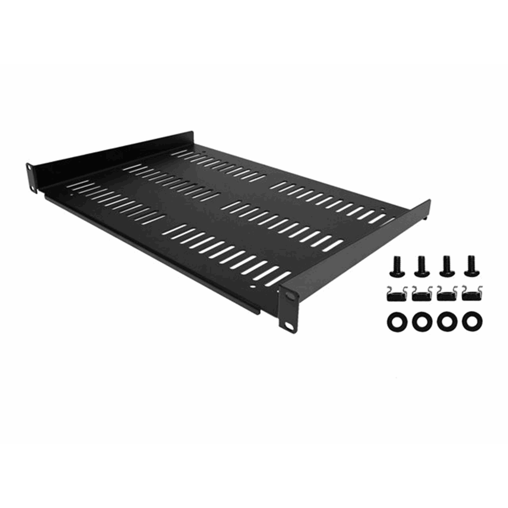 1U Vented Server Rack Cabinet Shelf 12in 1U Vented Server Rack Cabinet Shelf 12in