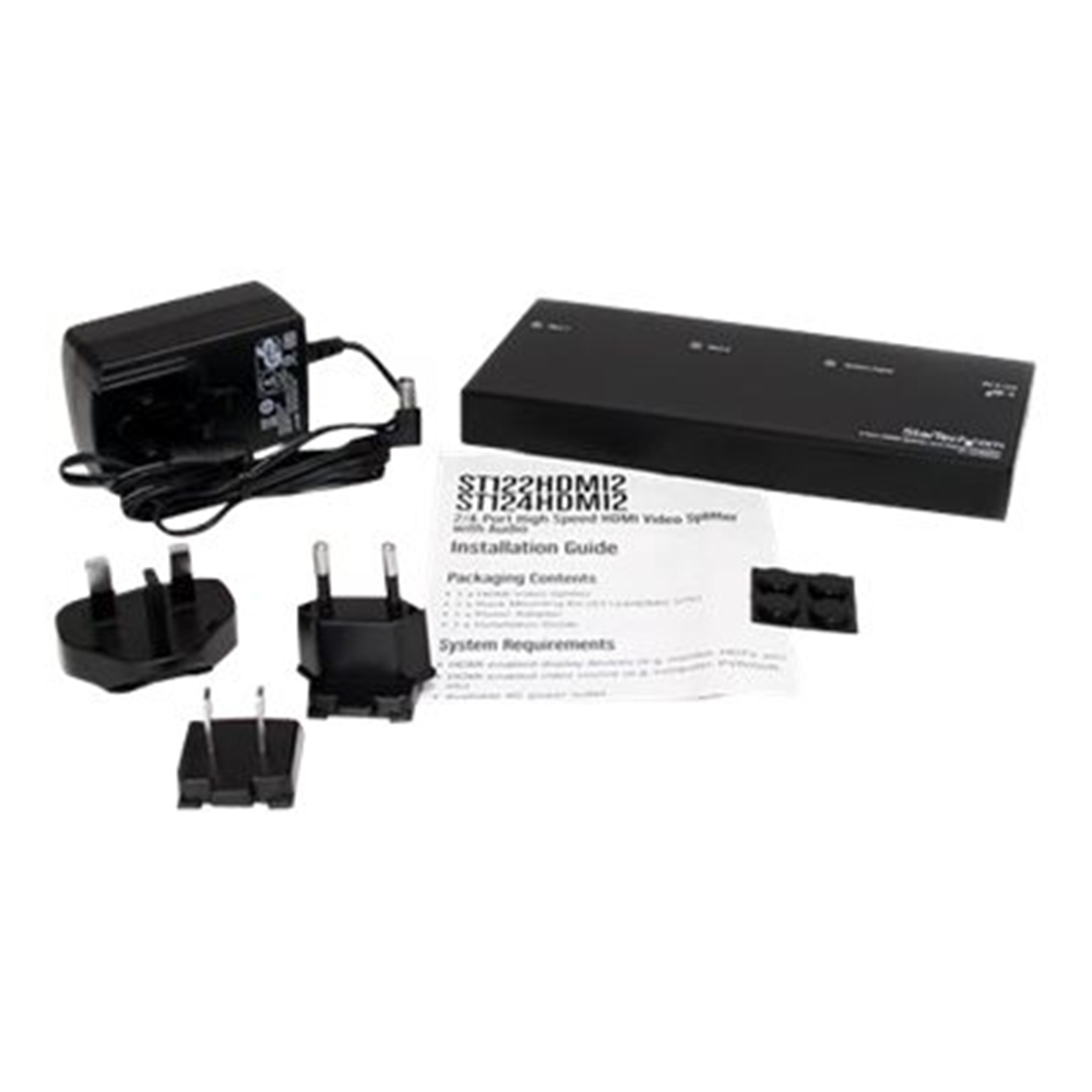 2 Port HDMI Video Splitter & Amplifier