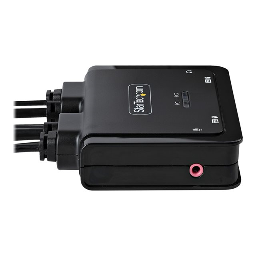 2-Port Hybrid Cable KVM Switch 4K HDMI