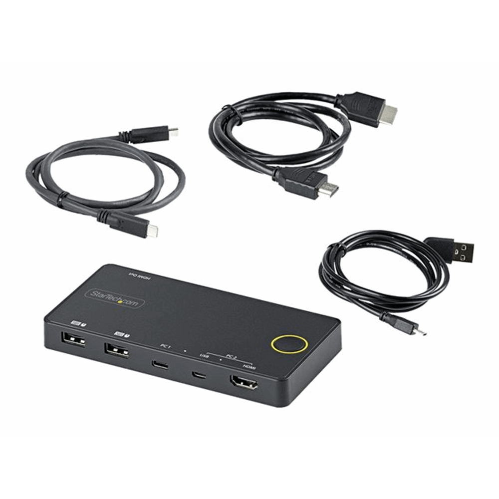2 Port USB-A+HDMI/USB-C KVM Switch 4K