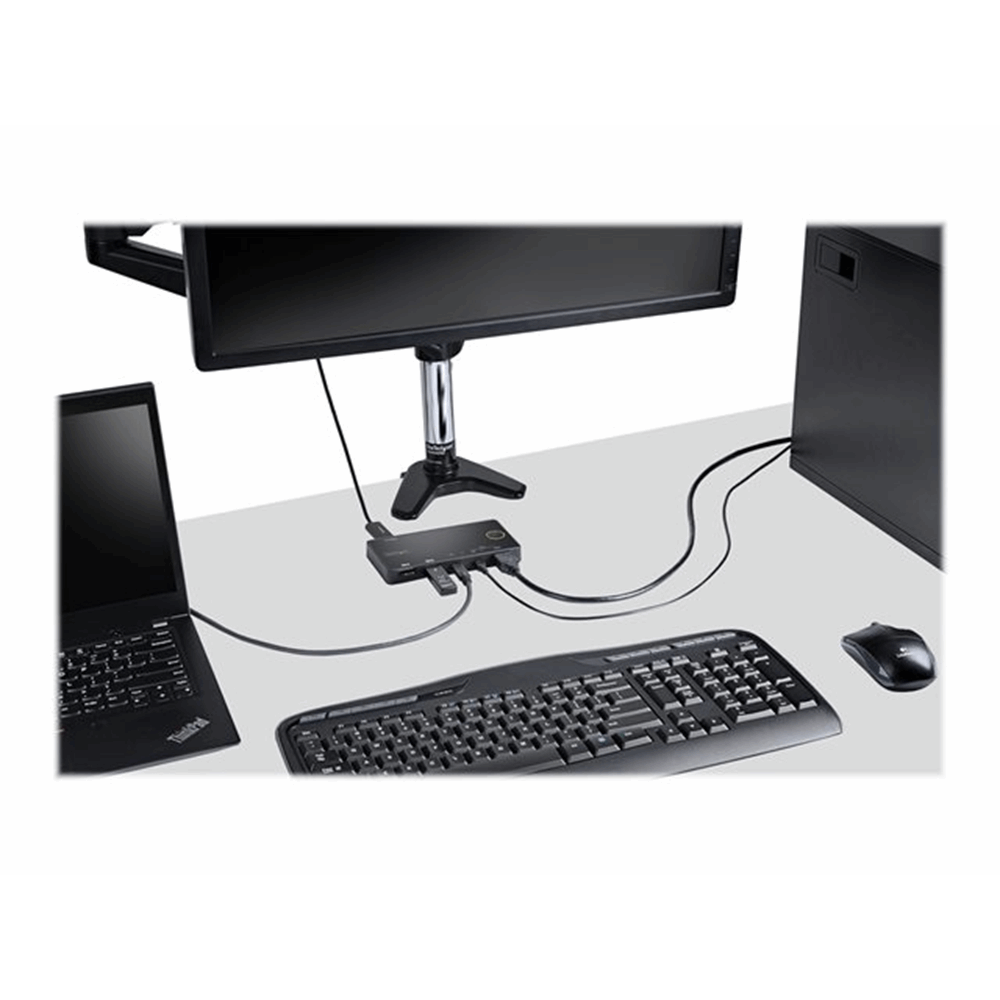 2 Port USB-A+HDMI/USB-C KVM Switch 4K