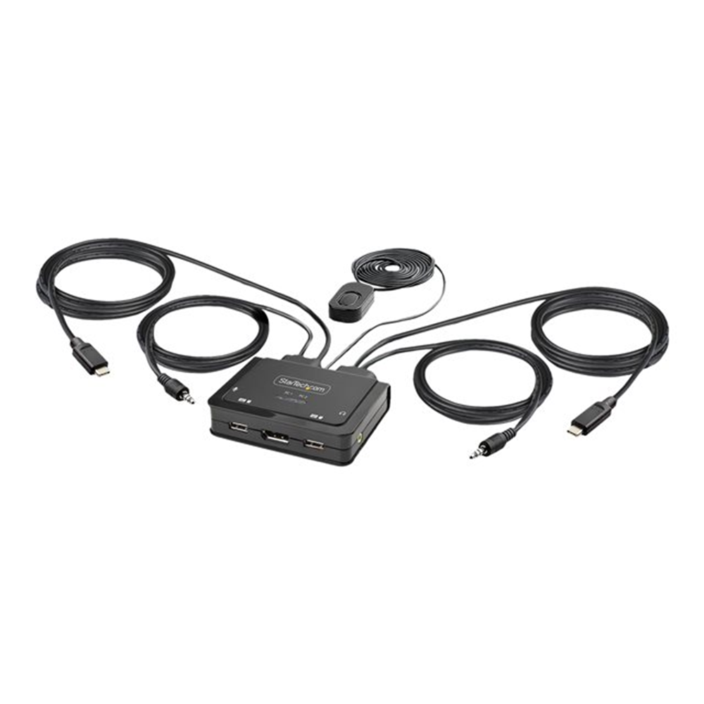 2-Port USB-C Cable KVM Switch 4K 60Hz 2-Port USB-C Cable KVM Switch 4K 60Hz