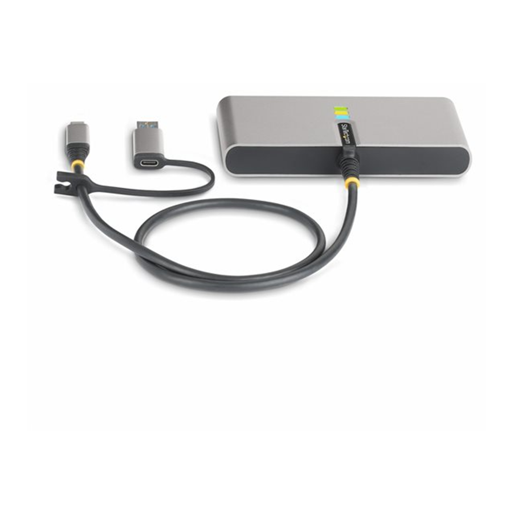 2-Port USB-C/USB-A Hub - GbE and RS232