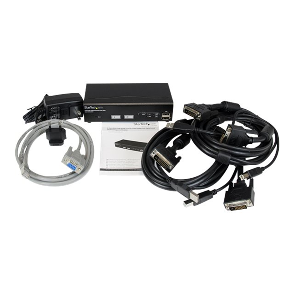 2 Port USB DVI KVM Switch with DDM