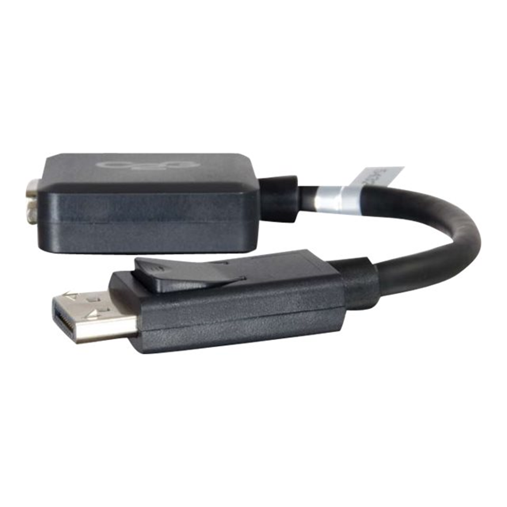 20cm DisplayPort M to VGA F BLK