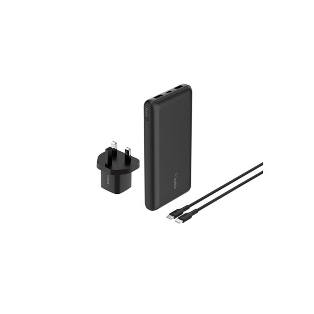 20K Power Bank USB-A+C 15w Black 20K Power Bank USB-A+C 15w Black