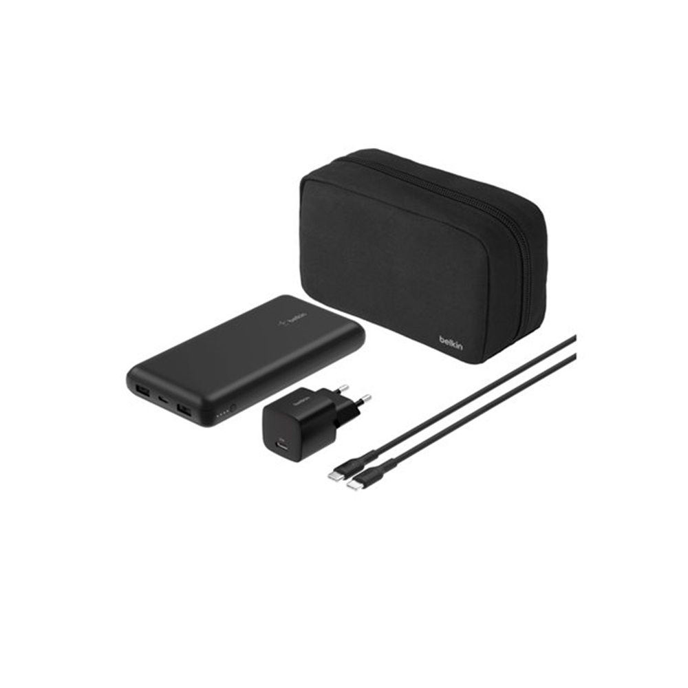 20K Power Bank USB-A+C 15w Black 20K Power Bank USB-A+C 15w Black