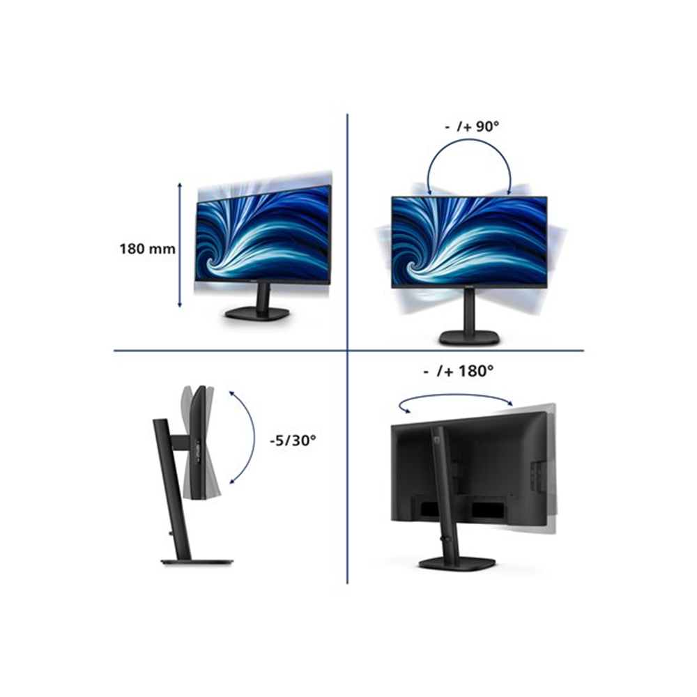 24B2N3200D 24i IPS WUXGA 4 MS 1920X1200@100HZ WID 16/10 DP-HDMI-VGA4XUSB 3.2 & 1XUSB-C BRIGHTNESS 300 CD/M*2 S CONTRASTRATIO 50M:1 VIEWINGANGLE 178o/178o SPEA