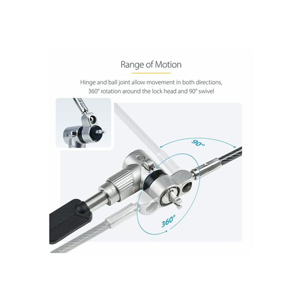 25-Pack Laptop Lock 6.6ft Cable