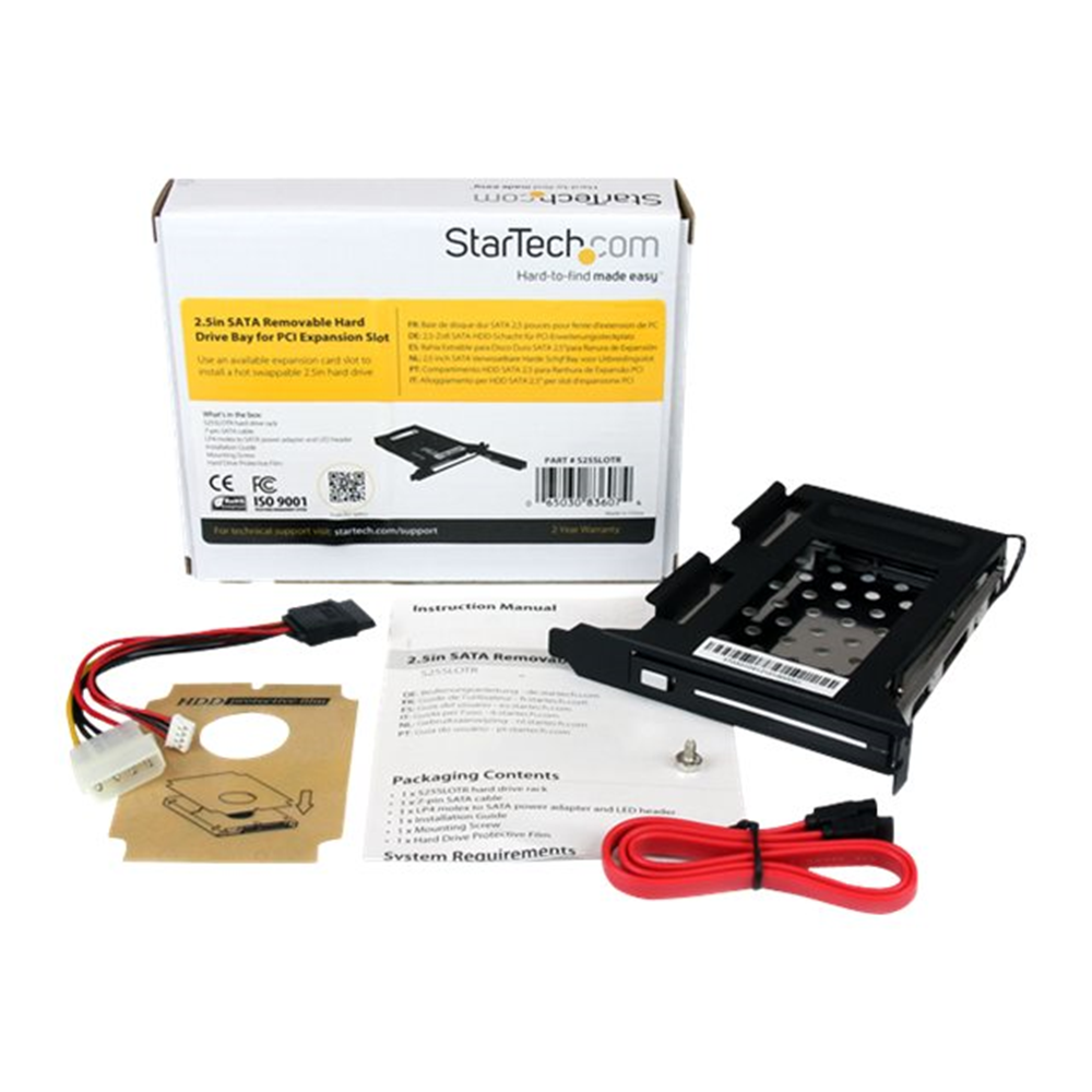 2.5in SATA Removable HDD Bay for PC Slot