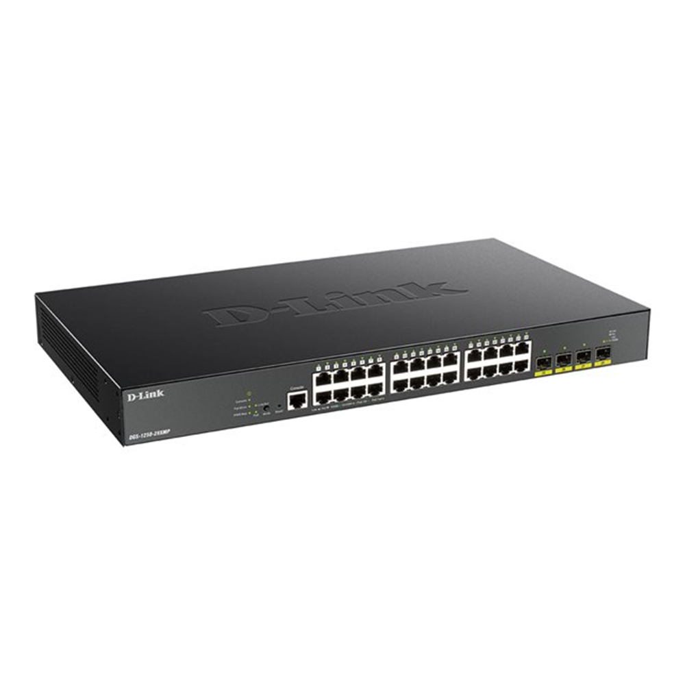 28-PORT SMART MGD POE+GB SWITCH 4X 10G