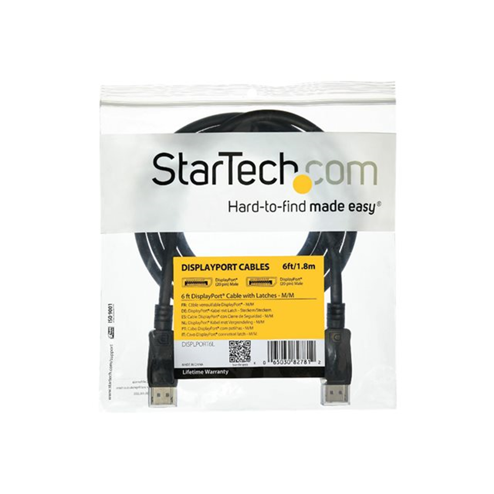 2m Certified DisplayPort 1.2 Cable