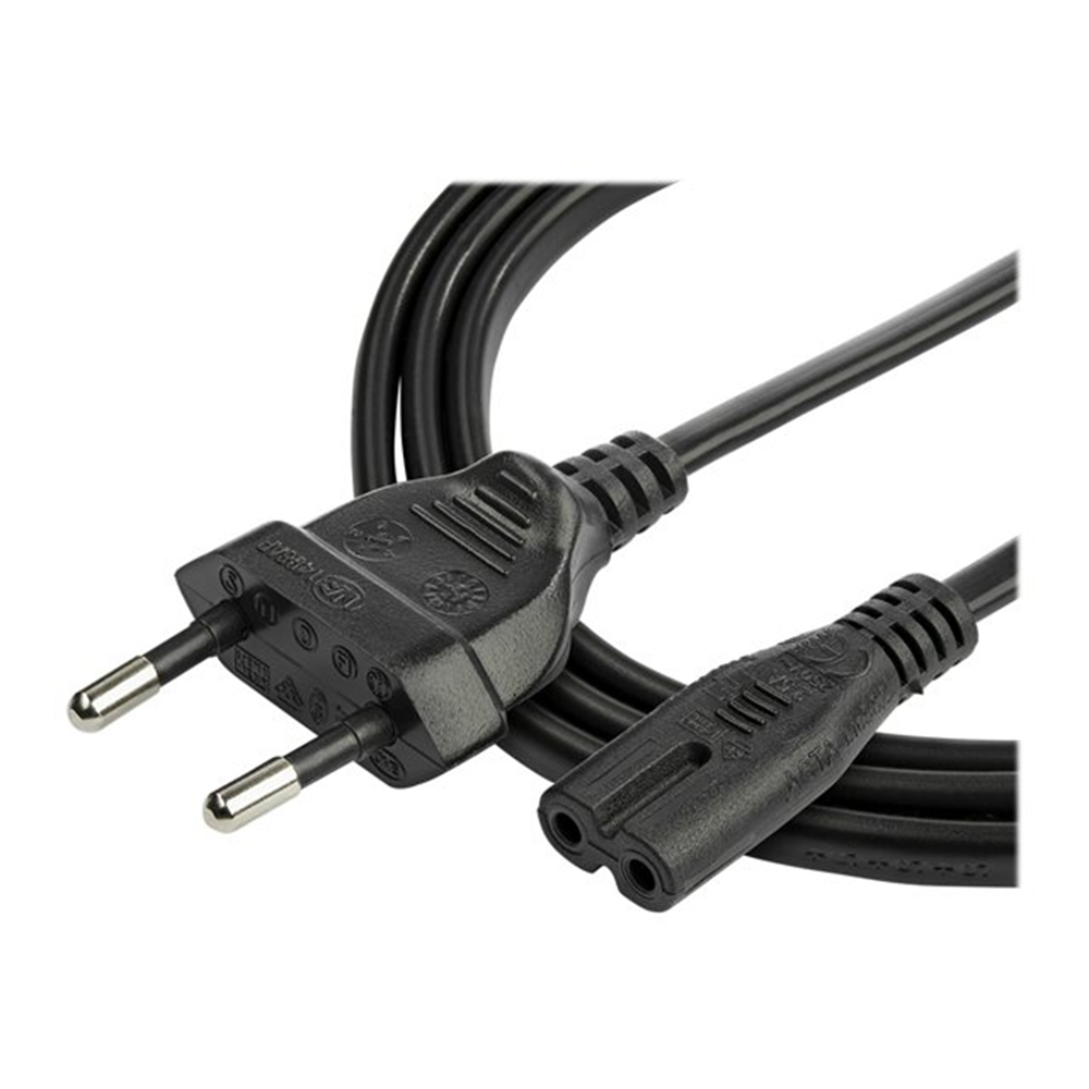 2m Laptop Power Cord EU Plug to C7