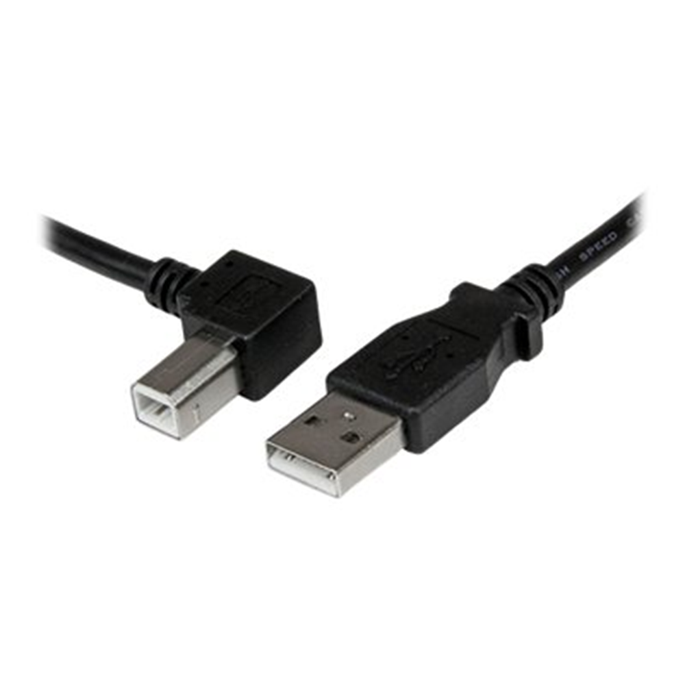2m USB 2.0 A to Left Angle B Cable M/M