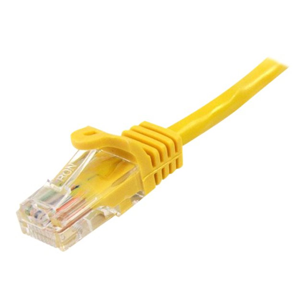 2m Yellow Snagless UTP Cat5e Patch Cable