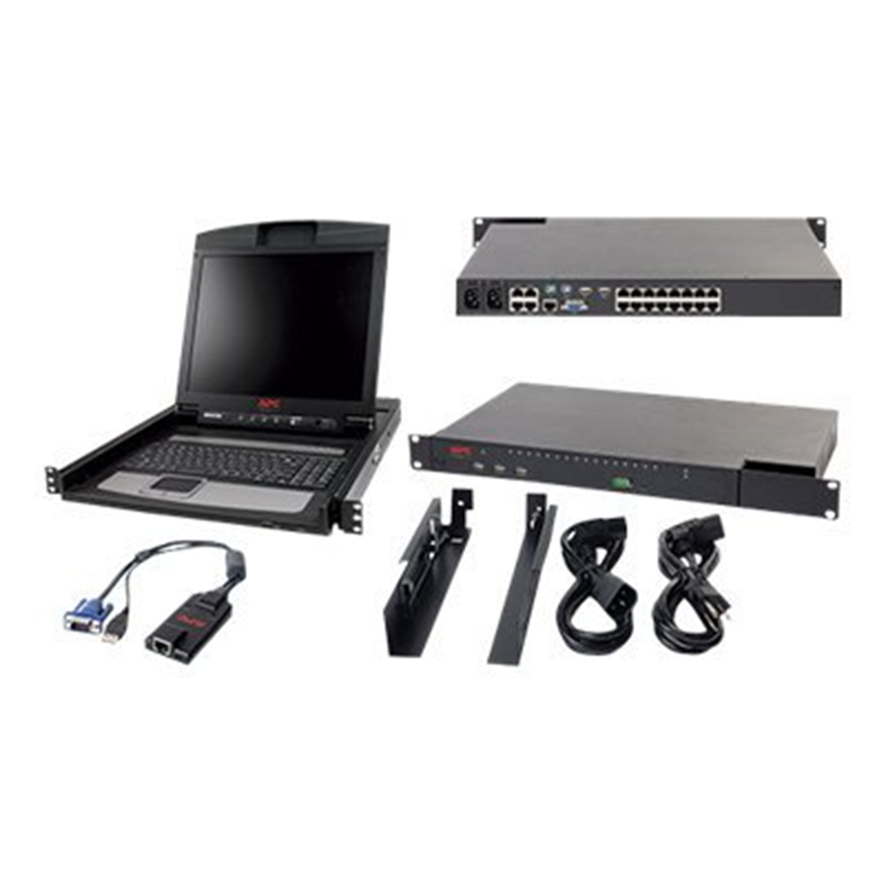 APC 2x1x16 IP KVM with APC 17" Rack LCD