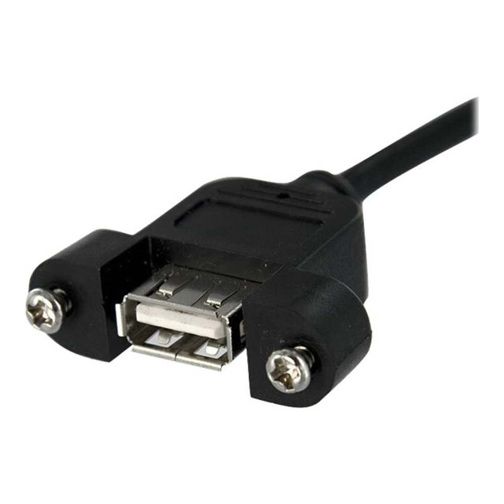 30cm Panel Mount USB Cable A to A - F/M