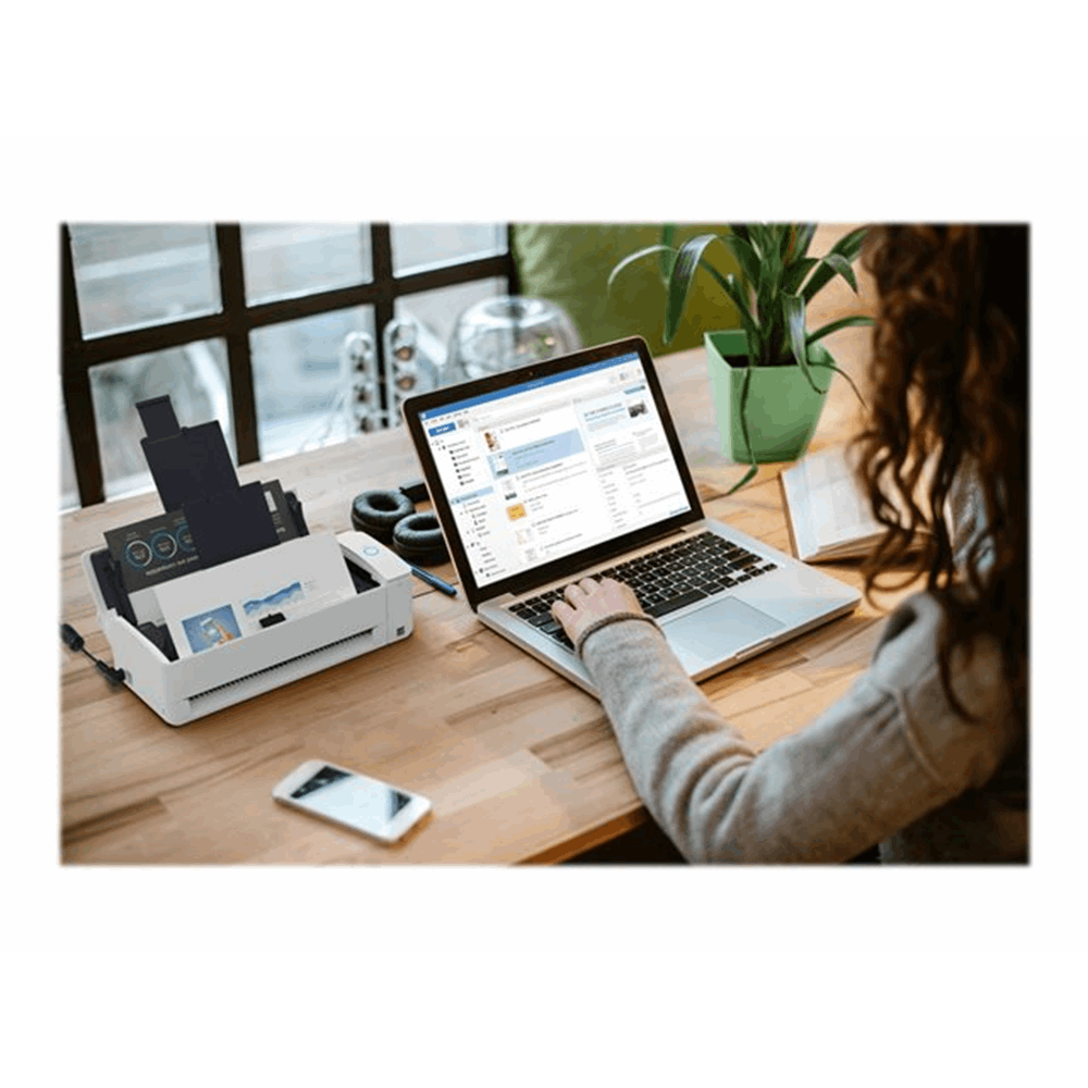 30ppm/60ipm A4 Duplex Dual-Path ADF Wi-Fi USB3.2 LED Desktop Scanner.