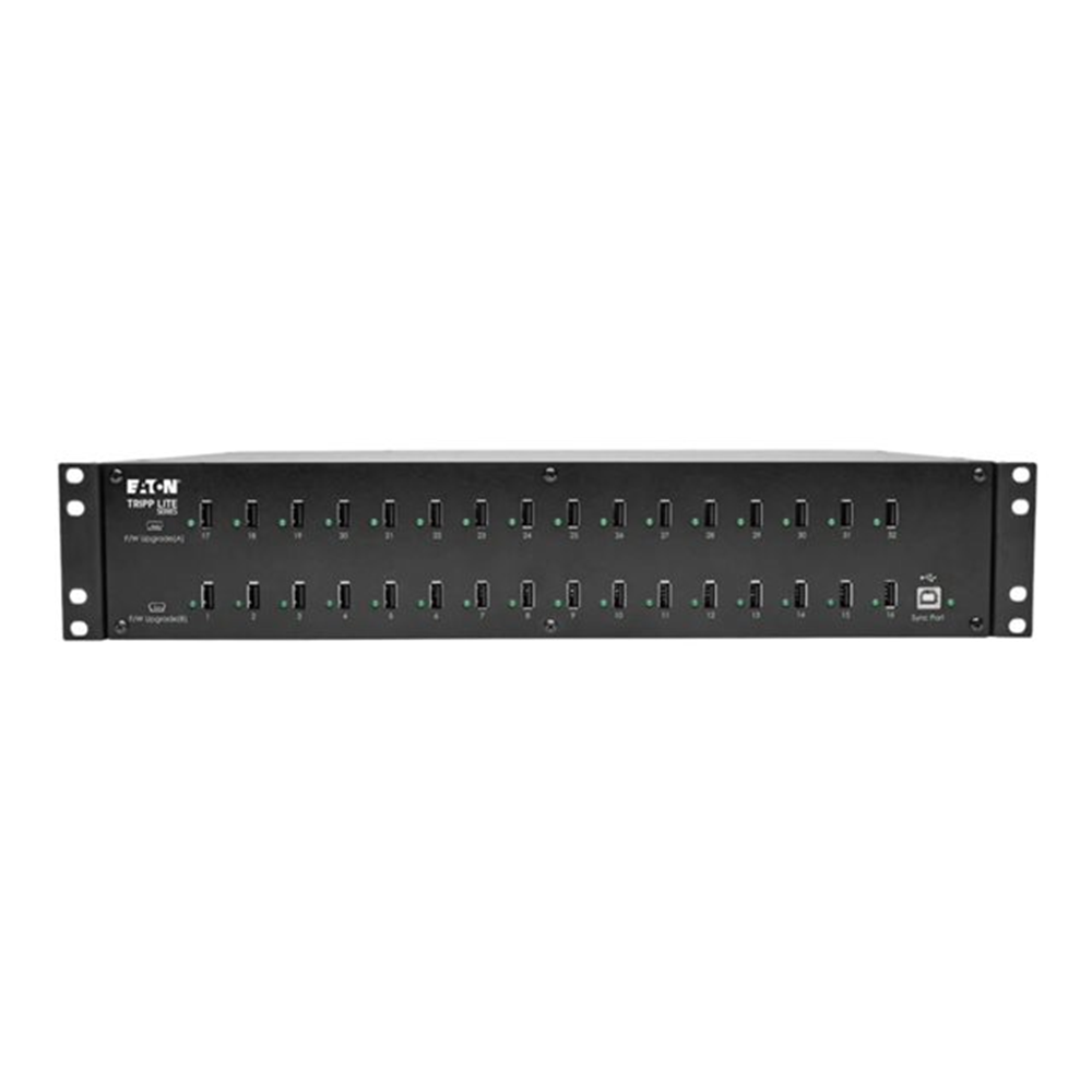 32-Port USB Charging Station with Syncing 230V 5V 80A 400W USB Charger Output 2U Rack-Mount 32-Port USB Charging Station with Syncing 230V 5V 80A 400W USB Charger Output 2U Rack-Mount