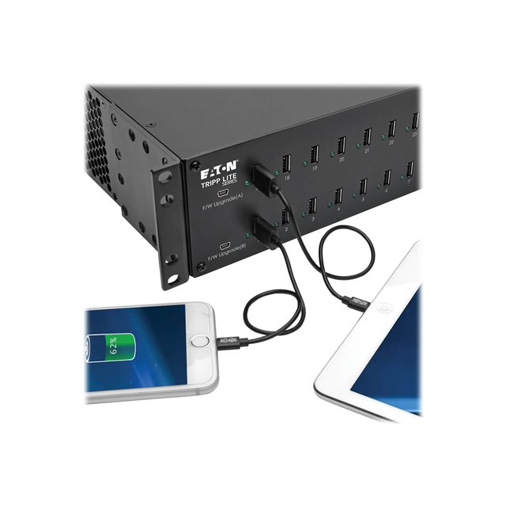 32-Port USB Charging Station with Syncing 230V 5V 80A 400W USB Charger Output 2U Rack-Mount 32-Port USB Charging Station with Syncing 230V 5V 80A 400W USB Charger Output 2U Rack-Mount