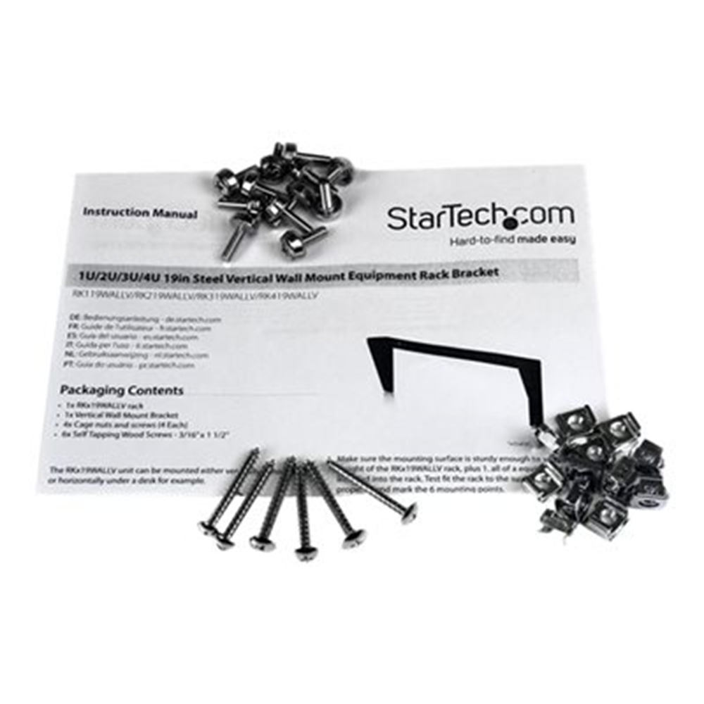 3U 48cm Vertical Wall Mount Rack Bracket