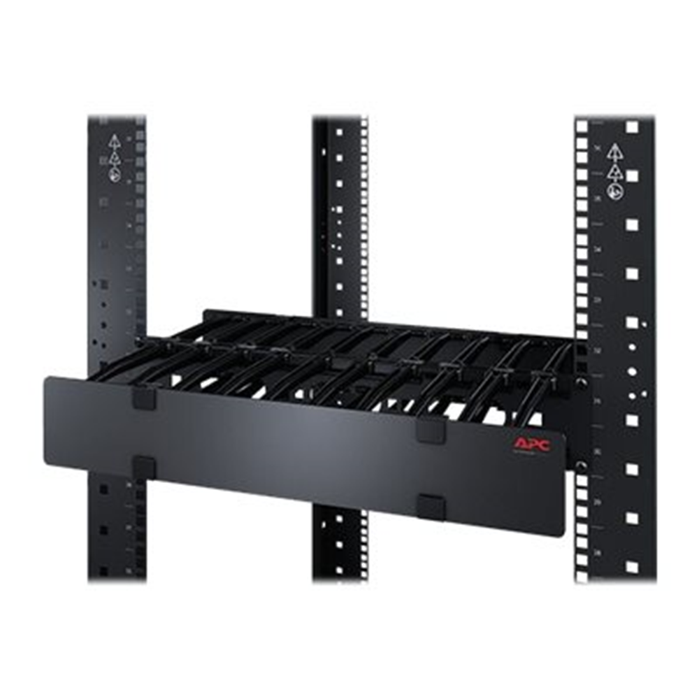 3U Horizontal Cable Manager 6i Fingers top and bottom