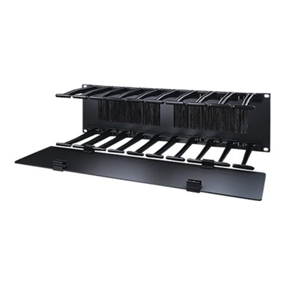 3U Horizontal Cable Manager 6i Fingers top and bottom