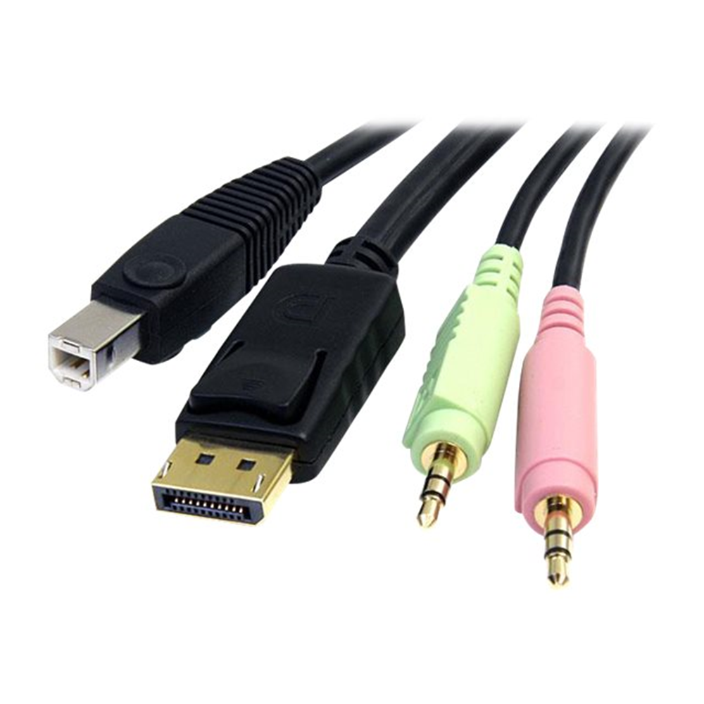 4-in-1 USB DisplayPort KVM Switch Cable