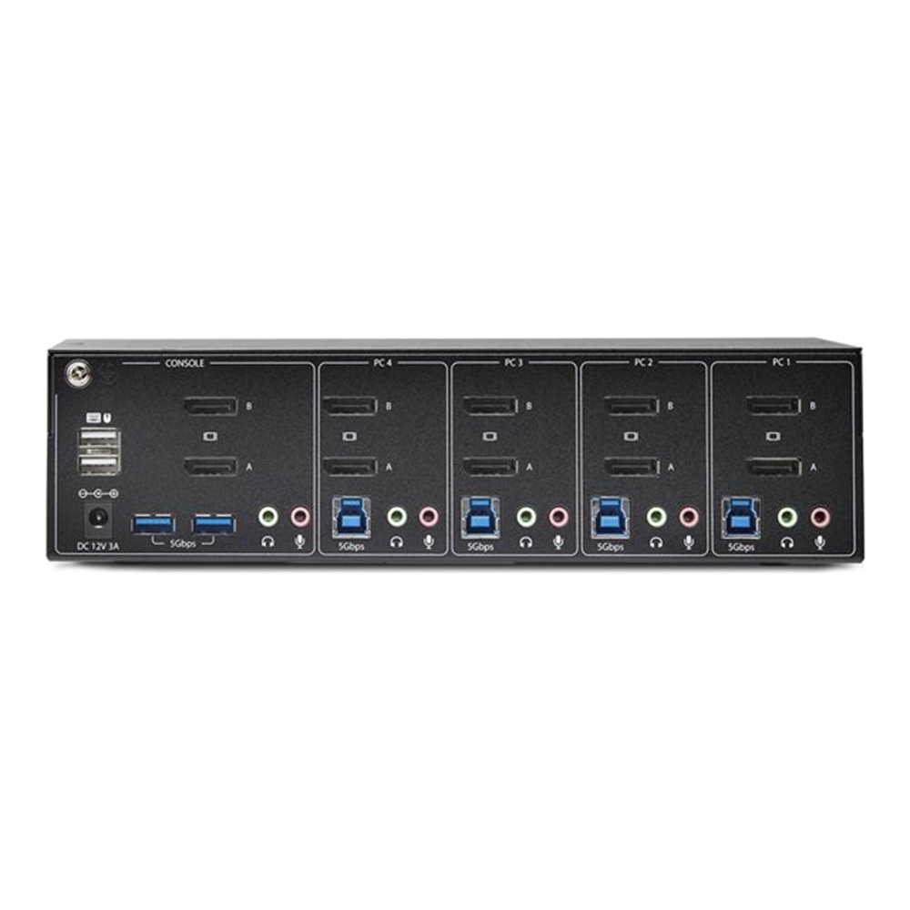 4-Port Dual-DisplayPort KVM Switch 4K