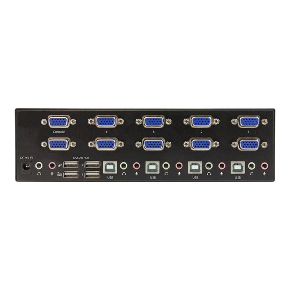 4-port KVM Switch w/Dual VGA - USB 2.0