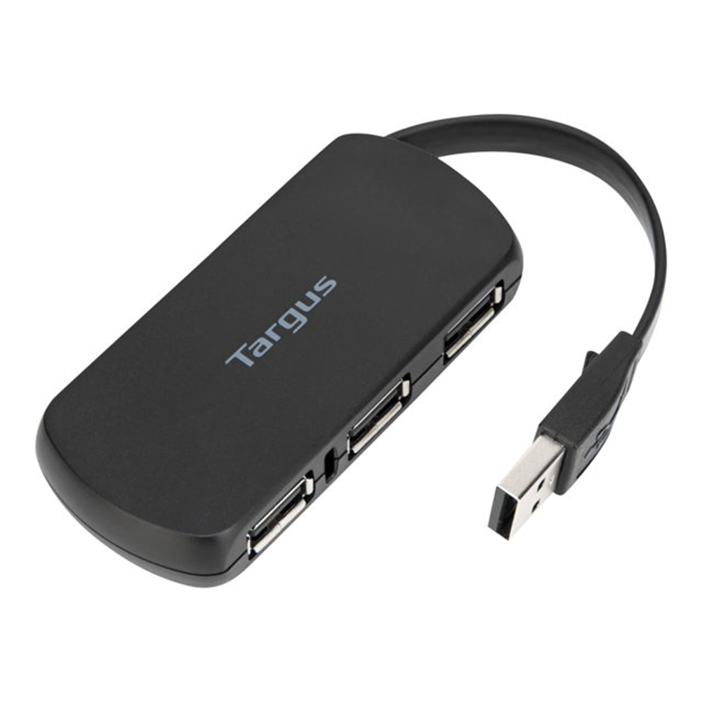 4 Port USB 2.0 Hub Black