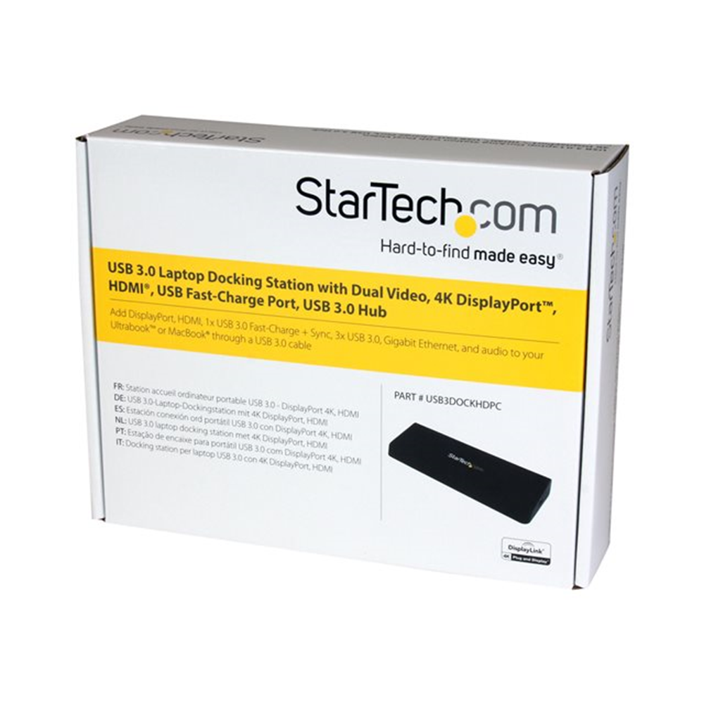 4K Laptop Docking Station DP HDMI USB 3