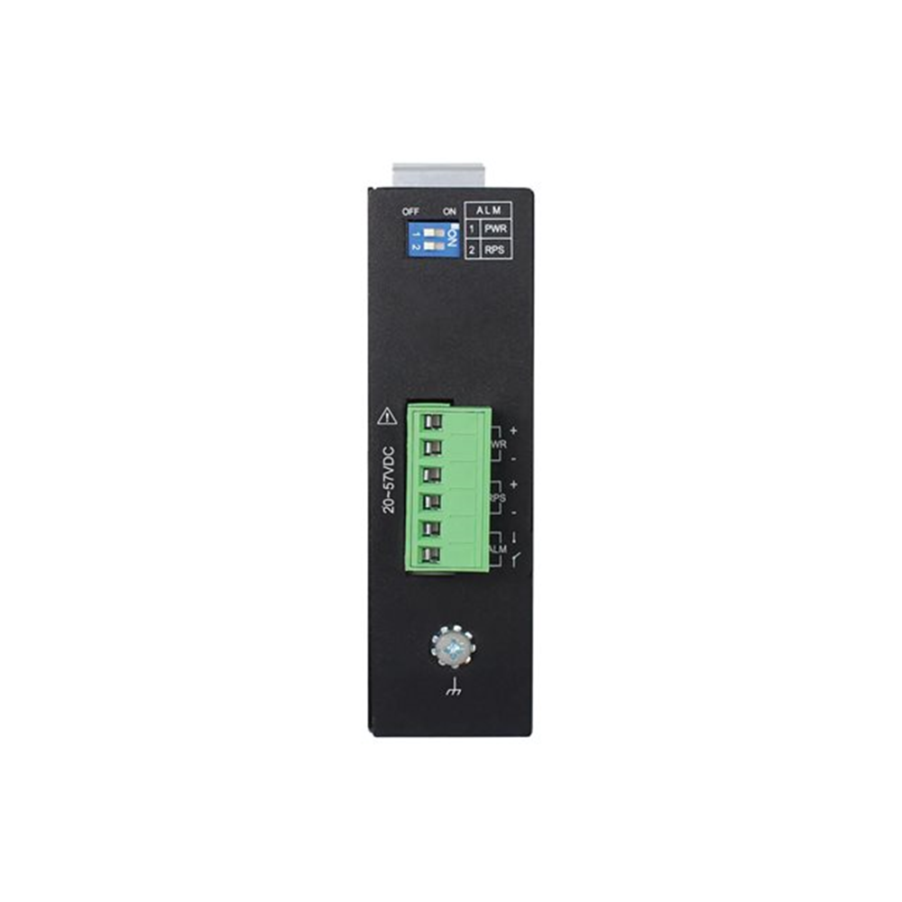 5-Port Managed Industrial Gigabit Ethernet Switch - 10/100/1000 Mbps GbE SFP Slot -40 to 75C DIN Mount 5-Port Managed Industrial Gigabit Ethernet Switch - 10/100/1000 Mbps GbE SFP Slot -40 to 75C DIN Mount