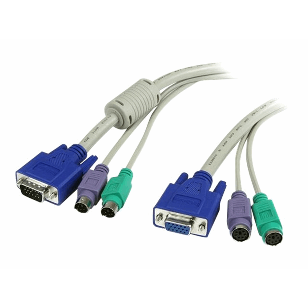 6 ft 3-in-1 PS/2 KVM Extension Cable
