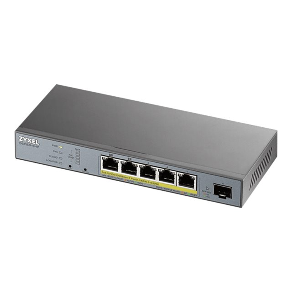 6 Port managed CCTV PoE Switch long ran