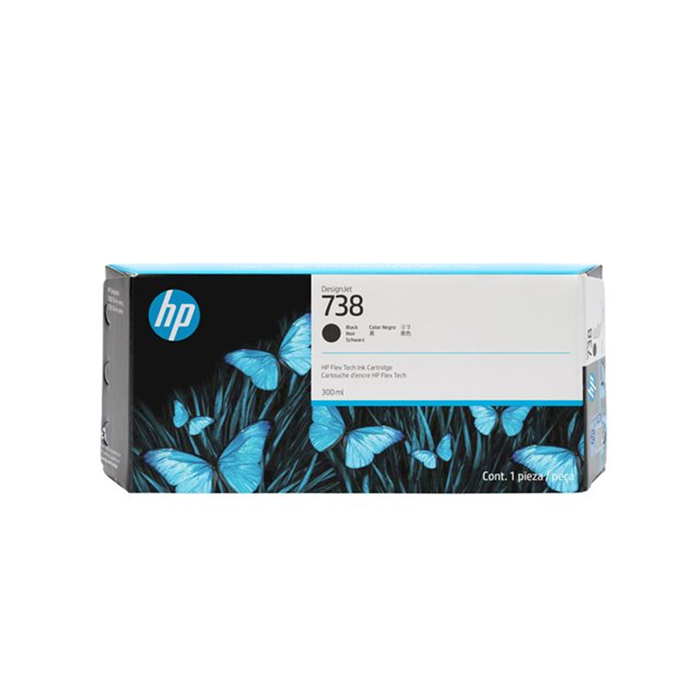 738 300-ml Black DesignJet Ink Cartridge 738 300-ml Black DesignJet Ink Cartridge