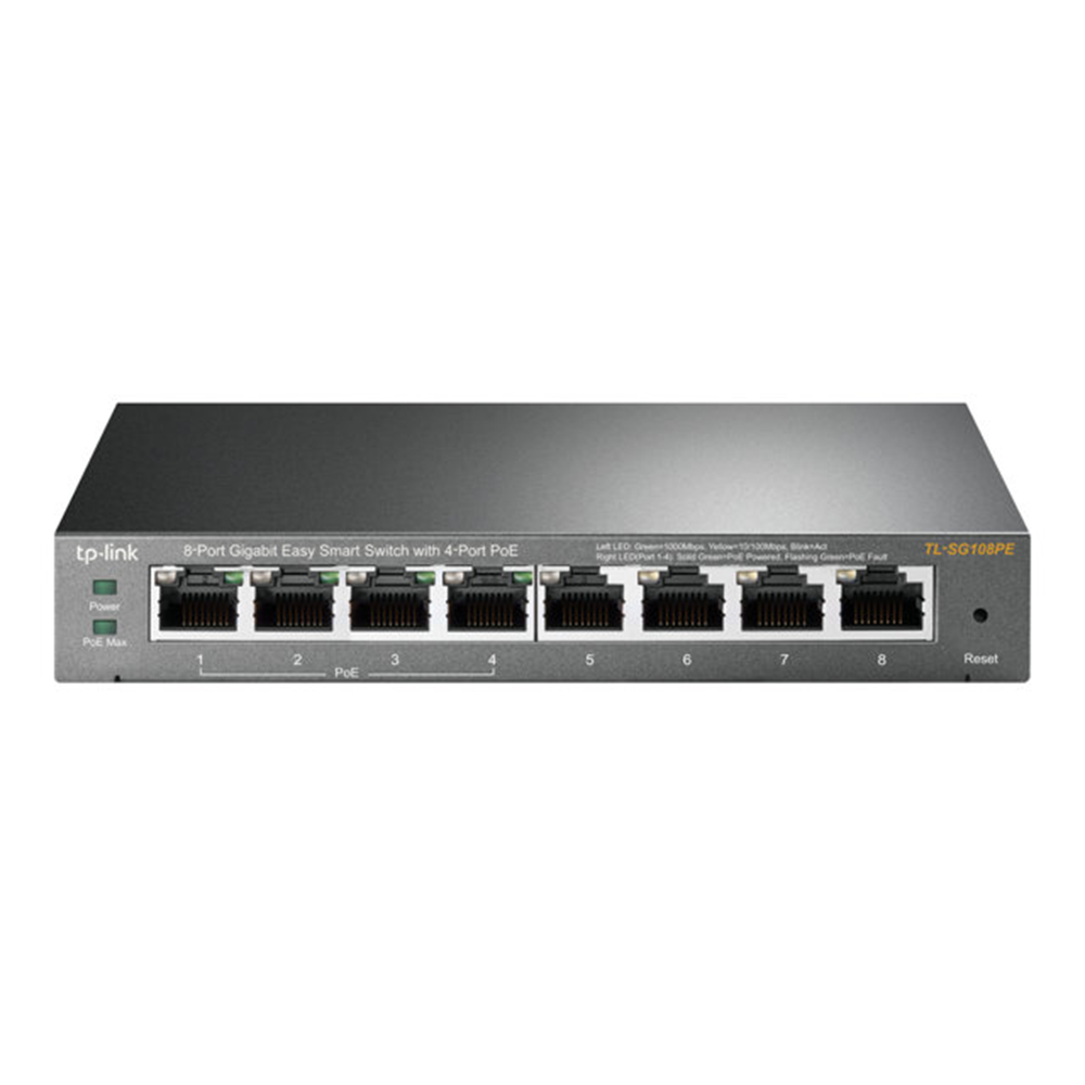 8 Port Easy Smart Switch with 4-Port PoE